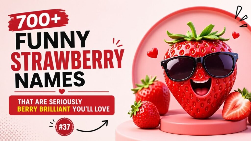 700+ Funny Strawberry Names That Are Seriously Berry Brilliant You’ll Love 