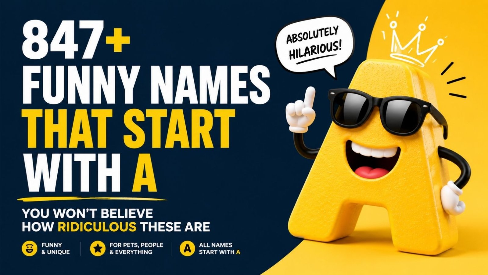 847+ Funny Names That Start With A You Won’t Believe How Ridiculous These Are