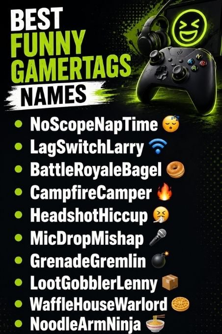 Best Funny Gamertags Names