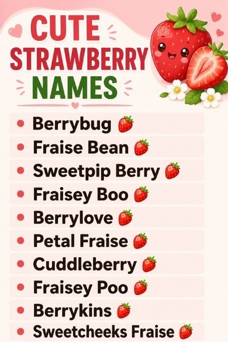 Cute Strawberry Names