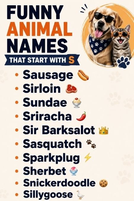 Funny Animal Names That Start With S