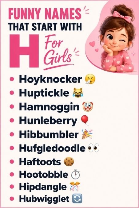 Funny Names That Start With H For Girls