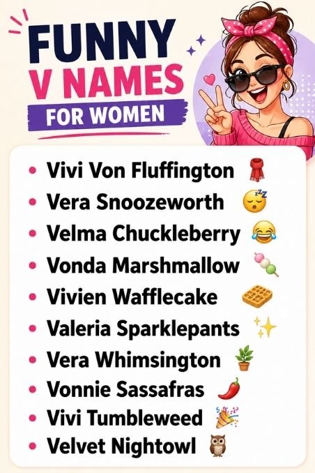 Funny V Names For Women