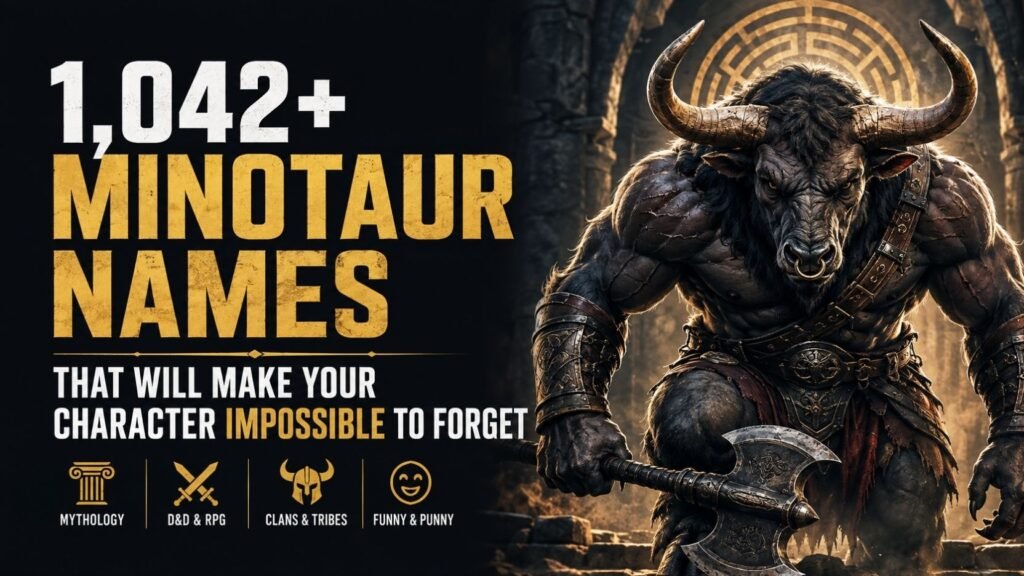 1,042+ Minotaur Names That Will Make Your Character Impossible to Forget