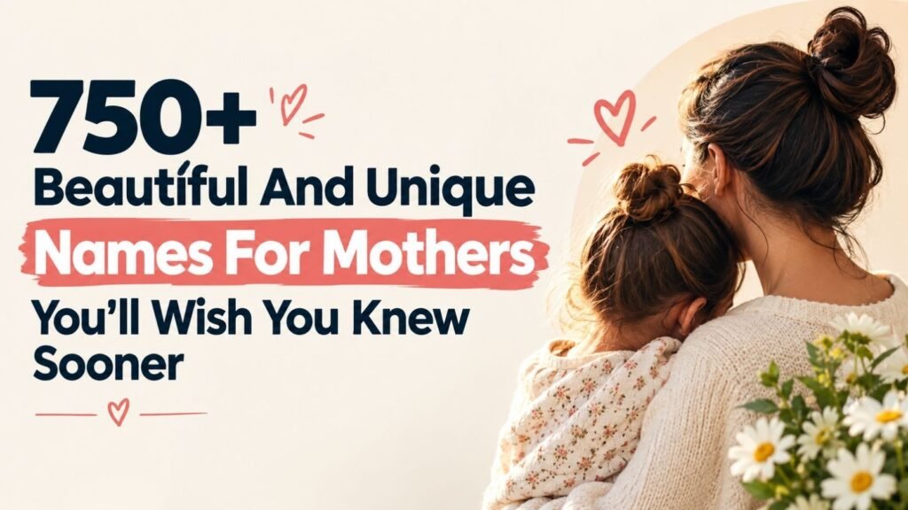 750+ Beautiful And Unique Names For Mothers You’ll Wish You Knew Sooner