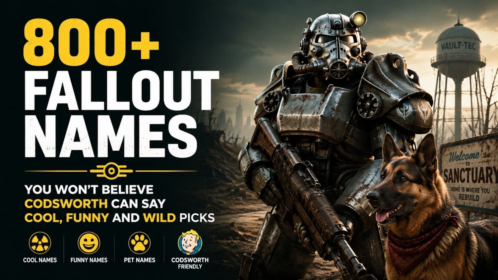 800+ Fallout Names You Won’t Believe Codsworth Can Say Cool Funny And Wild Picks