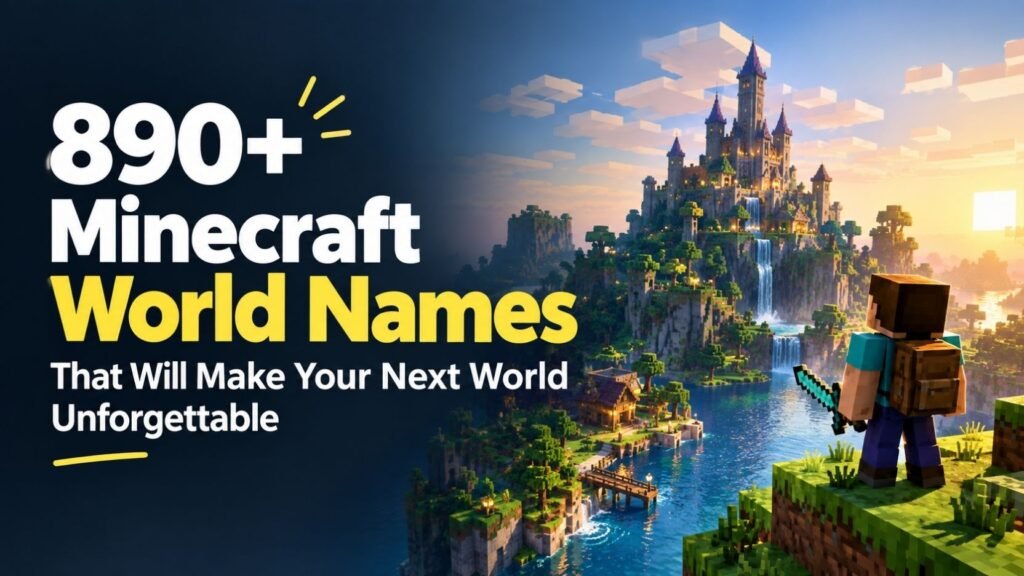 890+ Minecraft World Names That Will Make Your Next World Unforgettable