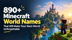 890+ Minecraft World Names That Will Make Your Next World Unforgettable