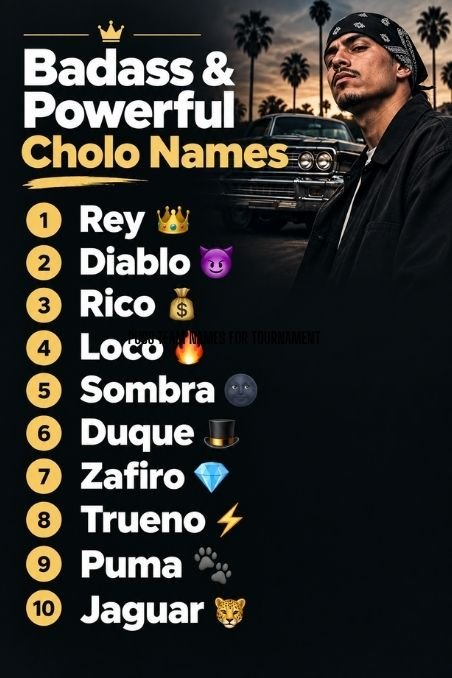Badass & Powerful Cholo Names