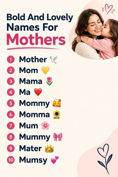 Bold And Lovely Names For Mothers
