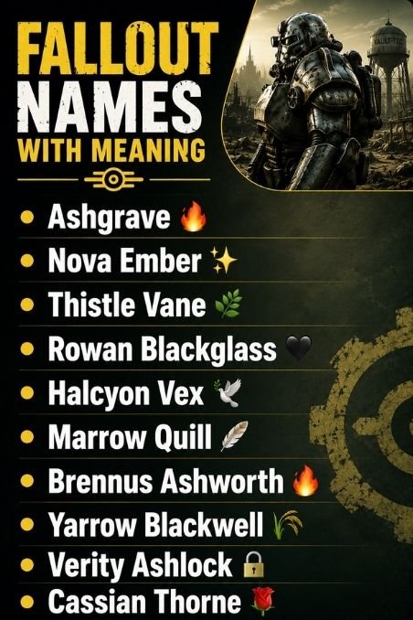 Fallout Names With Meaning