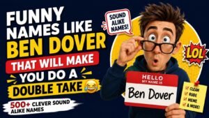 Funny Names Like Ben Dover That Will Make You Do a Double Take 😂 500+ Clever Sound Alike Names 