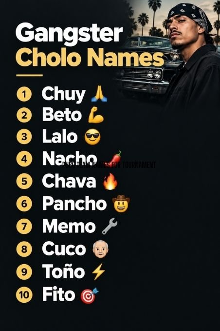 Gangster Cholo Names