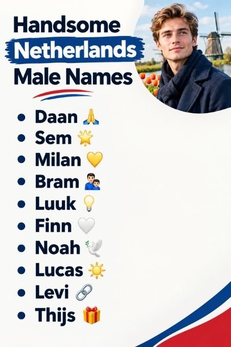 Handsome Netherlands Male Names