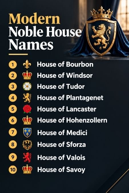 Modern Noble House Names