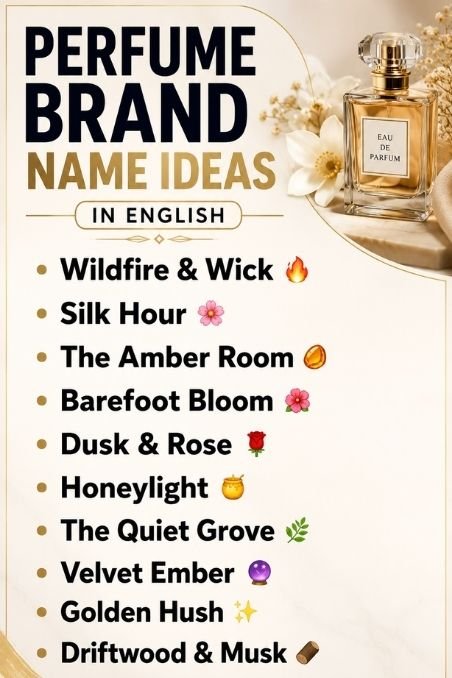 Perfume Brand Name Ideas In English