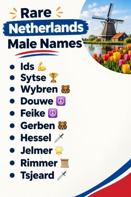 Rare Netherlands Male Names