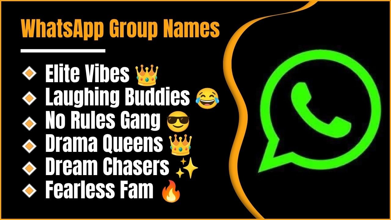 1408+ WhatsApp Group Names You Haven’t Seen Before For Friends, Family And More
