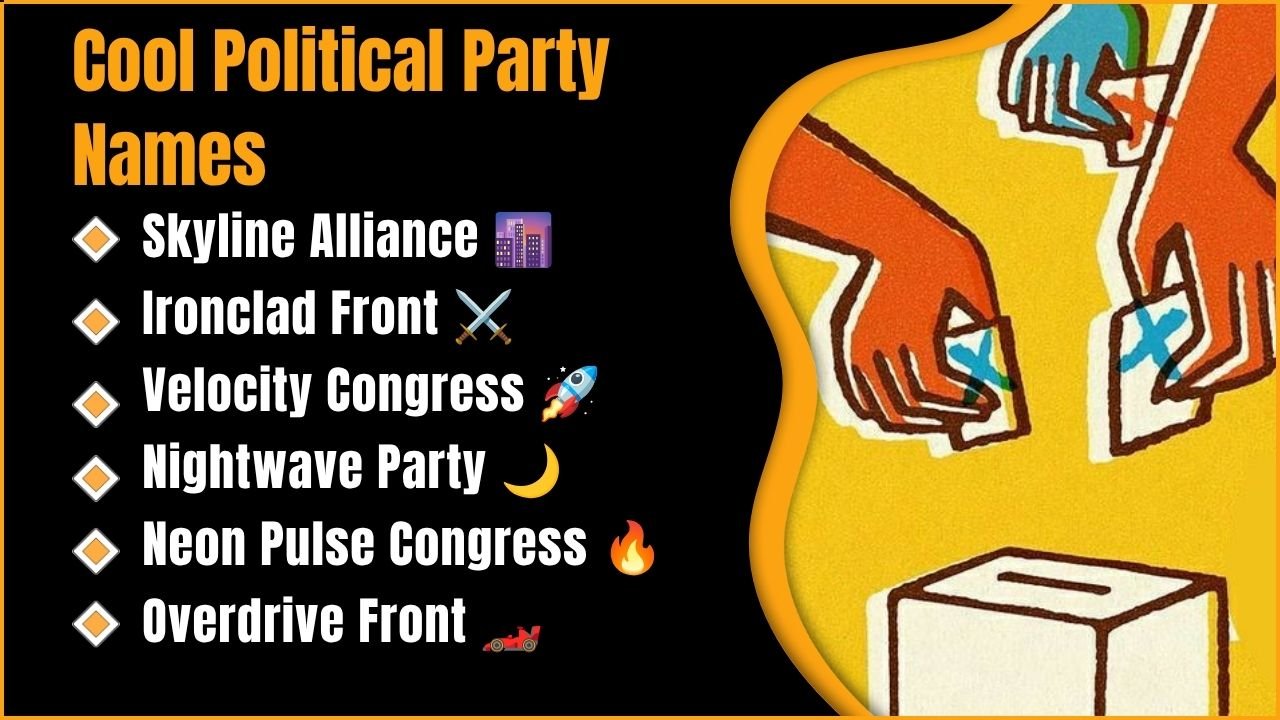 Cool Political Party Names