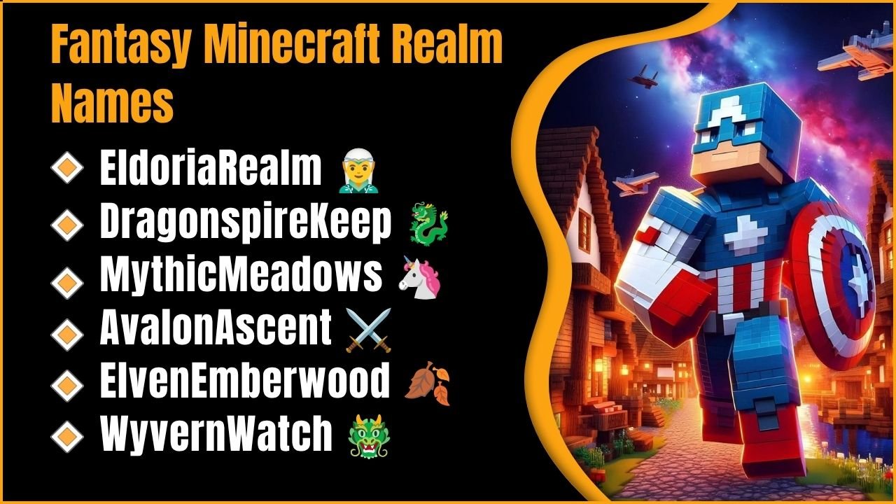 Fantasy Minecraft Realm Names