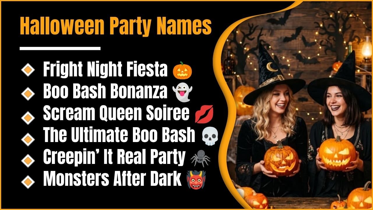 Halloween Party Names: 944+ Catchy, Funny And Creative Ideas