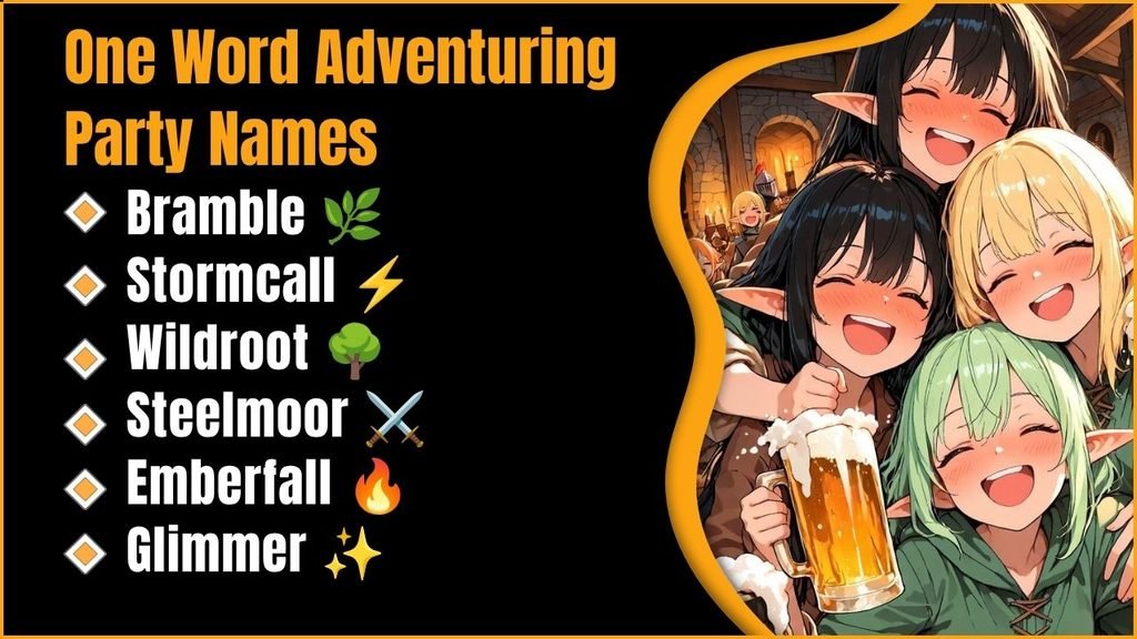 One Word Adventuring Party Names