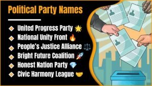 Political Party Names: The Ultimate List Of Ideas For Every Occasion