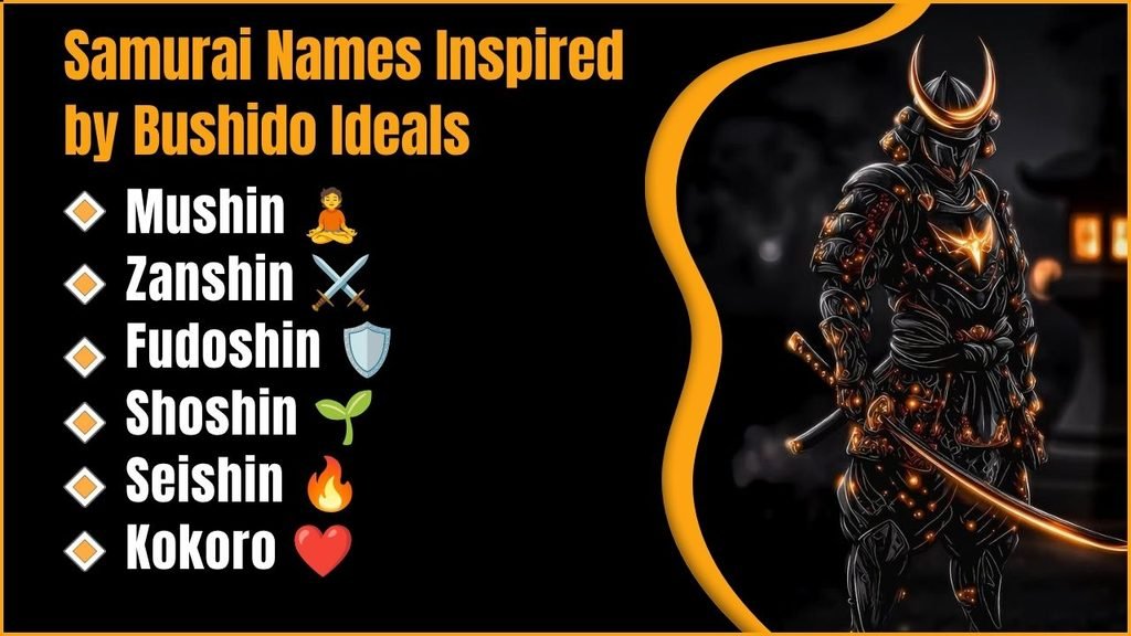 Samurai Names Inspired By Bushido Ideals