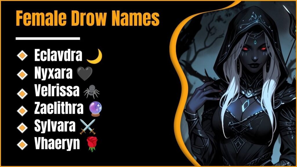 Female Drow Names: 826+ Dark Elf Name Ideas For DnD, Baldur's Gate 3 And Beyond